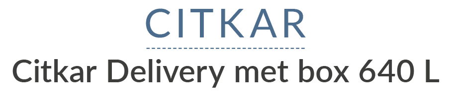 Citkar Citkar Delivery met box 640 L