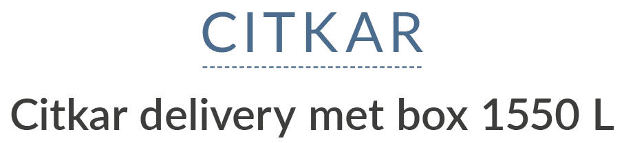 Citkar Citkar delivery met box 1550 L
