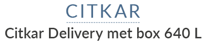 Citkar Citkar Delivery met box 640 L
