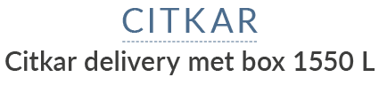 Citkar Citkar delivery met box 1550 L